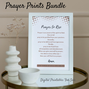 PRAYER PRINT BUNDLE SET of 12 | Digital Download